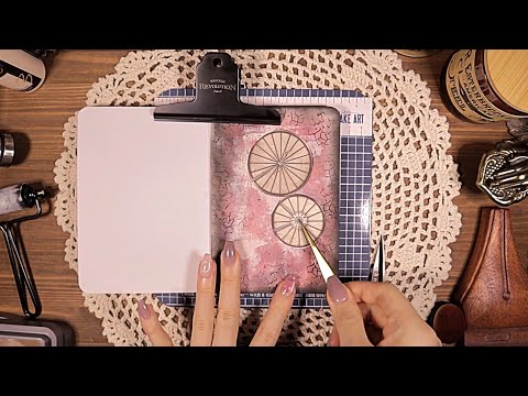 ASMR Art Journal With Me | 1HOUR Relaxing Stationery Sounds | No Talking 