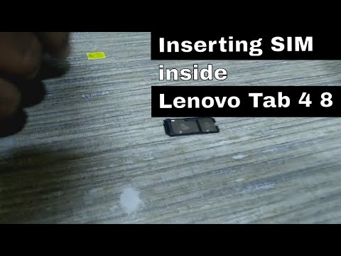 Inserting SIM inside Lenovo Tab 4 8 16 GB 8 inch with Wi-Fi+4G Tablet TB-8504X