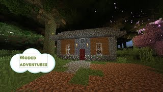 WE FINISHED HER HOUSE!!! | Minecraft Moded Adventures (Ep 8)