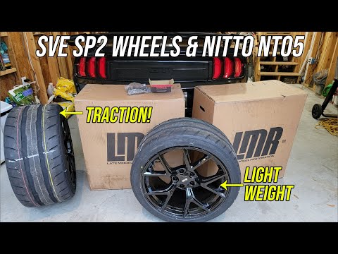 SVE SP2 wheels and Nitto NT05 install and review - 2019 Mustang GT