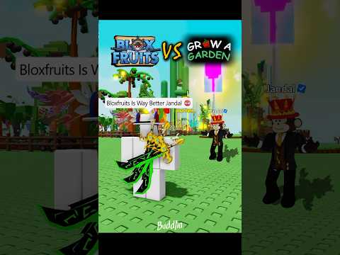 Grow A Garden Vs BloxFruits New Update 😳 #bloxfruits #roblox #shorts