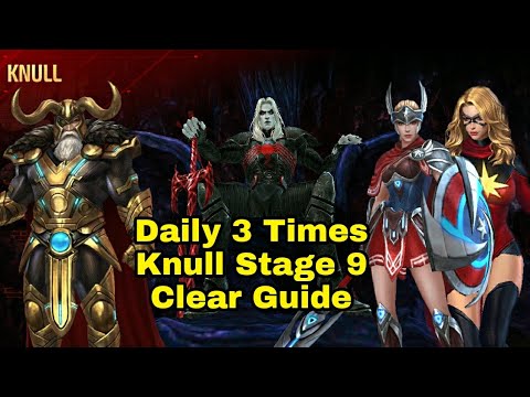 Daily 3 Times Knull Stage 9 Clear Guide - Marvel Future Fight