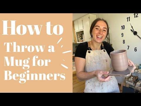 How to Center Clay on the Pottery Wheel | Throwing a Mug for Beginners