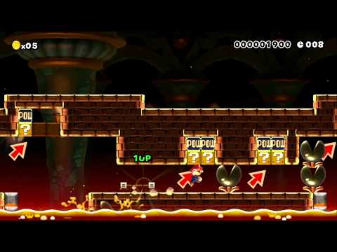 三三七拍子アクション　Rythm Action by Aの164GO - SUPER MARIO MAKER - NO COMMENTARY 1bc 1bc
