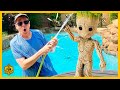 Guardians of the Galaxy 3 Groot Dances with FunQuester Aaron!