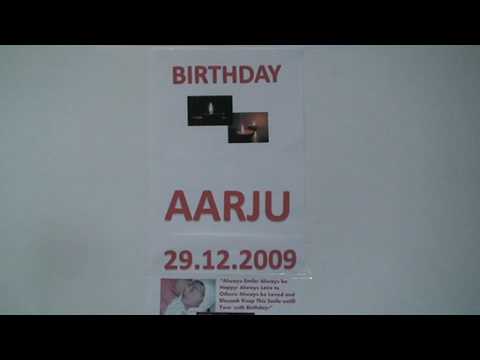 HAPPY BIRTHDAY AARJU