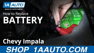 How To Replace Dead Battery 06-12 Chevy Impala
