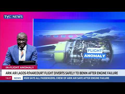 Arik Air Flight From Lagos - P/Harcourt Diverts Safely To Benin After Engine Failure