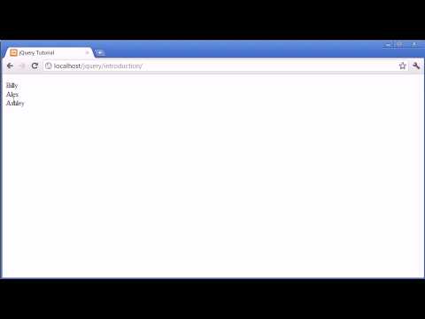 jQuery Tutorial 1 Introduction to jQuery
