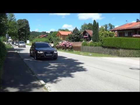 Audi Freunde Bayern fahren durch Großweil