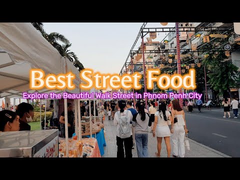 Exploring Street Food at riverside in Phnom Penh City