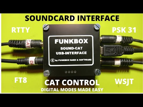 Funkbox Sound-Cat USB interface. Interface for digimodes and Cat Control for Yaesu and Icom.
