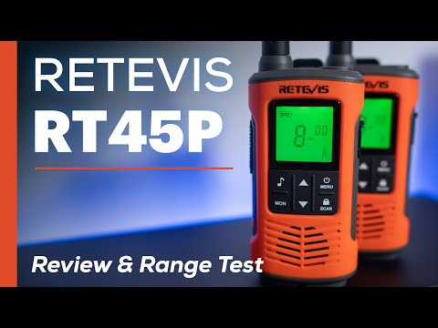 Retevis RT45P - Unboxing, Review & Range Test (vs Motorola XT420)