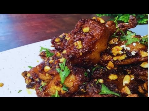SWEET & SPICY KOREAN CHICKEN RECIPE  |  Easy & Crispy korean fried chicken | BETEL LEAF