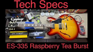 Video thumbnail for Tech Specs: Epiphone ES-335 Figured Raspberry Tea Burst ￼ by HolyRoller Guitars
