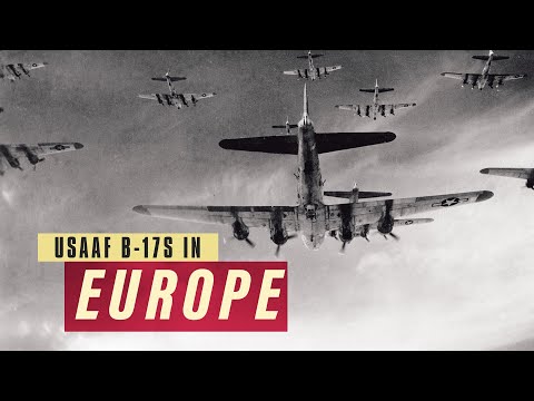USAAF B-17s over Europe.