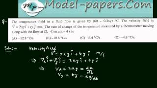FLUID MECHANICS PRACTICE PROBLEM GATE 2012