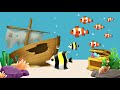 Fish In Aquarium Ocean Underwater Sea Kids Cartoon Background