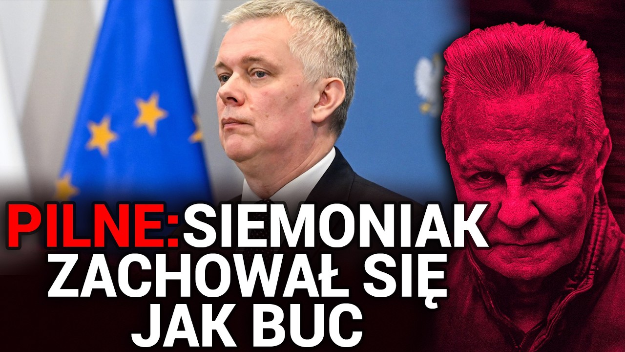 PILNE Z BAŃKI: Siemoniak zachował się jak buc | Tomasz Szwejgiert