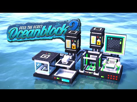 FTB OceanBlock 2 EP13 Replication Mod is AMAZING Possably Better then ProjectE?!?