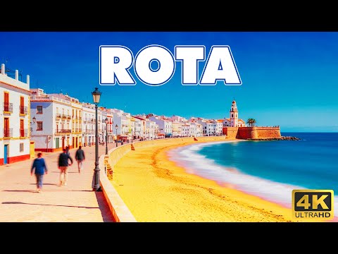 Rota, Spain | Seaside Promenade & Historic Old Town on Costa de la Luz | 4K