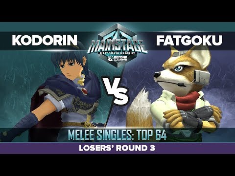 KoDoRiN vs FatGoku - Losers' Round 3: Melee Singles Top 64 - Mainstage | Marth vs Fox
