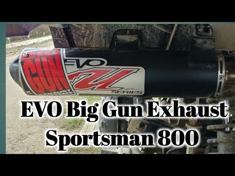 Big Gun Exhaust on Sportsman 800 (part #3)
