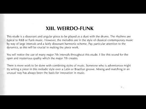 XIII - WEIRDO FUNK - Bob Mintzer: 14 Blues & Funk Etudes - For Bb