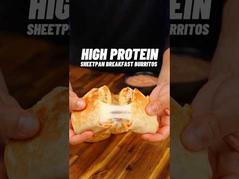 High Protein Breakfast Burritos
