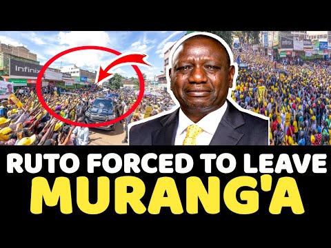 Ruto's Ferried CROWD Rejected badly in MURANG'A - So Sad Desperate Ruto!