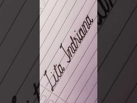 writing cursive names | handwriting | #shorts #handwriting #writing #lettering