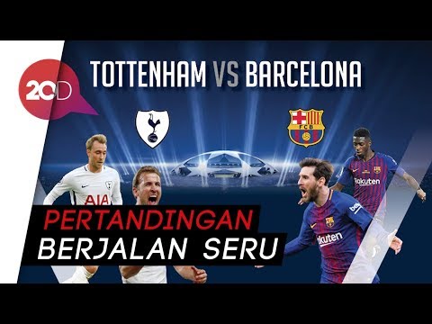 Hujan Gol di Wembley, Tottenham 2-4 Barcelona