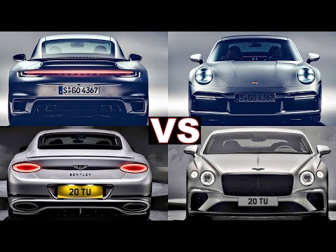 2022 Bentley Continental GT Speed vs Porsche 911 Turbo S (The most Powerful cars in Luxury