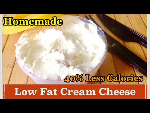 Homemade Low Fat Cream Cheese Recipe | How to make Low Fat Cream Cheese at home