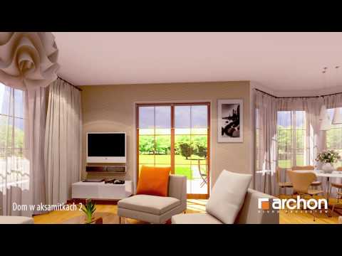 Dom w aksamitkach 2- Wirtualny spacer po wnętrzu. ARCHON+