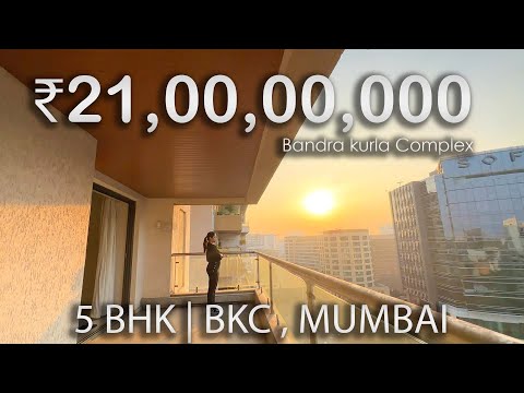 Touring 5BHK MEGA Apartment near NMACC in BANDRA KURLA COMPLEX with 5-Star Amenities, Mumbai ✨