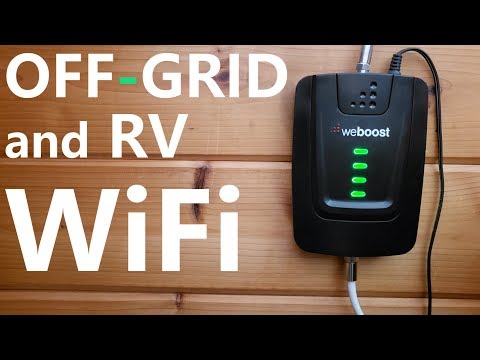 OFF GRID and RV INTERNET // Phone booster from Weboost