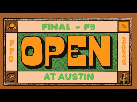 2024 The Open at Austin | FPO FINALF9 | Scoggins, Mertsch, Blomroos, Gannon | Jomez Disc Golf