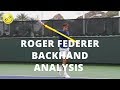 Roger Federer Backhand Analysis