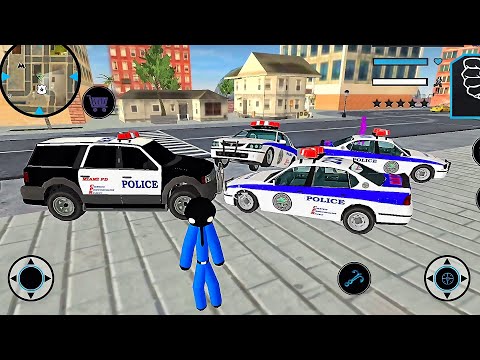 Policeman Detective Stickman #2 - New Spider Police Jeep Simulator - Best Android Gameplay