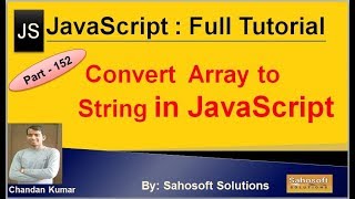 Converting Array to String  in JavaScript | JavaScript Full Tutorial in Hindi