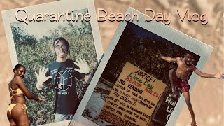 QUARANTINE BEACH DAY VLOG (Lime Cay) | Paynefully Jordan