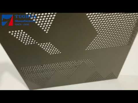 Perforated metal decorative mesh