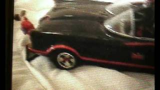 BATMOBILE ACCIDENTLY CRASHES INTO GEISHA GIRL -AT sydney CAR SHOW