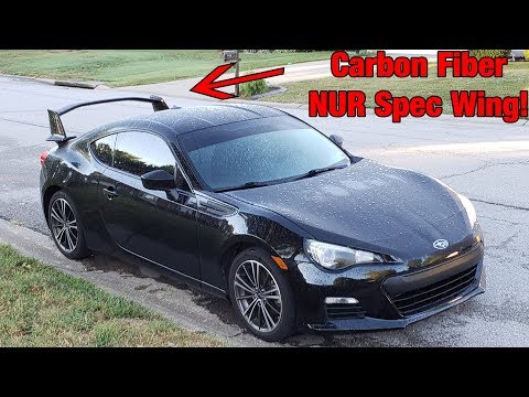 Carbon Fiber NS Style Wing Install on BRZ! (NUR Spec)