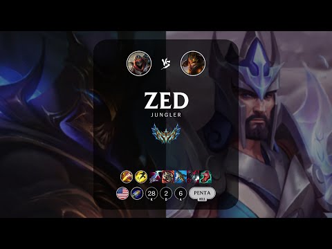 Zed Jungle vs Jarvan IV - NA Challenger Patch 13.4