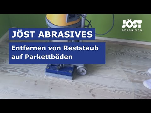 JÖST abrasives -  der Floor Sander in Verbindung mit der useit®- Staubscheibe