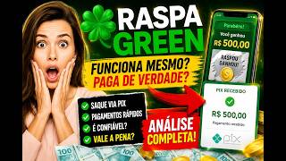 ???? RASPA GREEN FUNCIONA MESMO? TESTEI A PLATAFORMA + PROVA DE SAQUE PIX ????