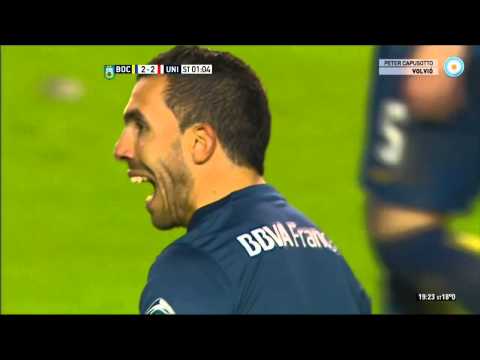 Gol de Tevez (2-2) / Boca Juniors 3 - 4 Unión - Fecha 19 Torneo Argentino 2015