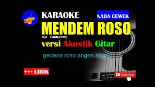 Download lagu MENDEM ROSO Karaoke versi Akustik Gitar NADA CEWEK... mp3